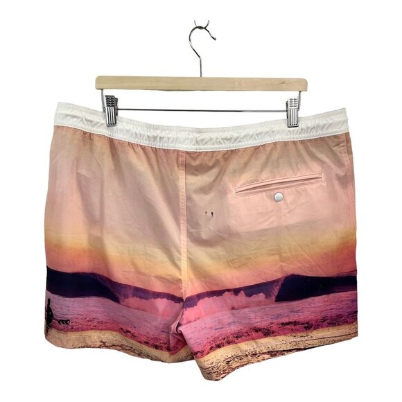 Gap Swim Shorts Brent Bielmann Size XL Extra Large Boardshorts Sunset Print - Picture 2 of 8